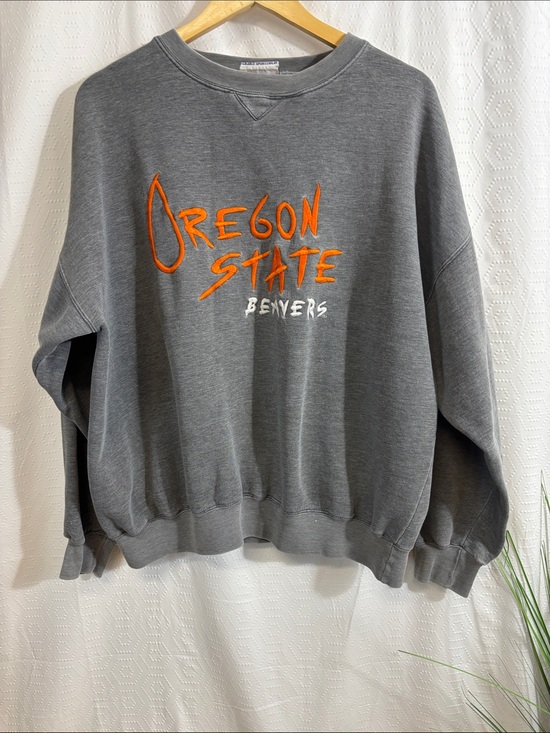 American Vintage Other - Vintage 90’s  Oregon state Beavers Gray Embroidered Collegiate Sweatshirt Size L